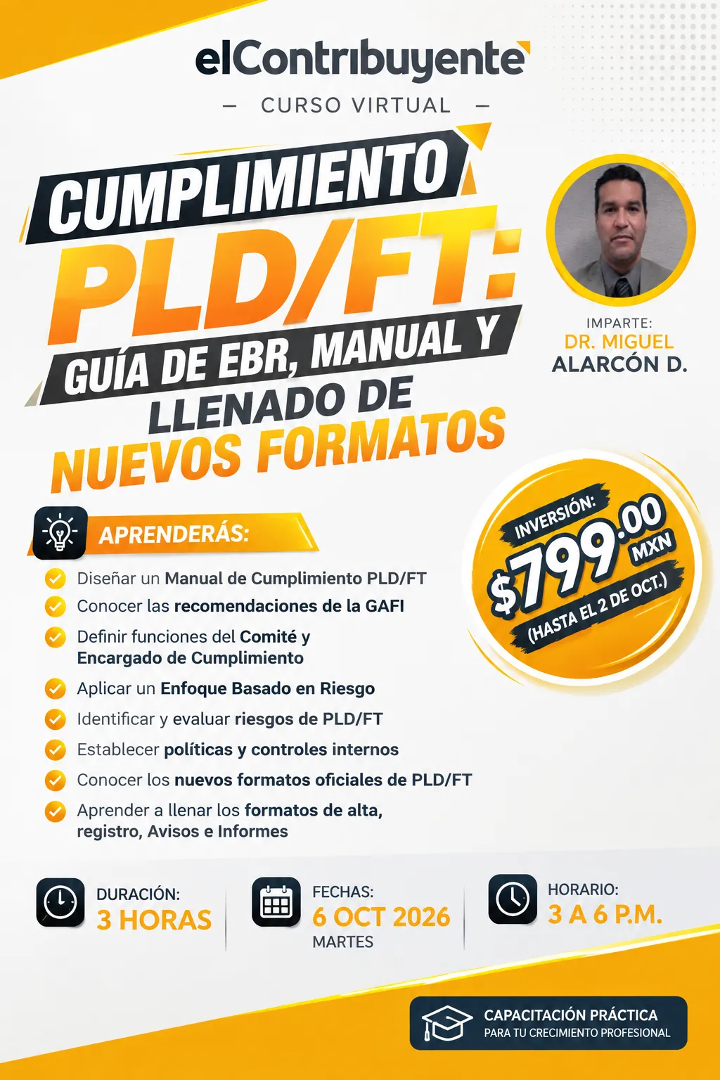 Temario del curso Cumplimiento nueva Ley Antilavado